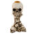 SALE Kerzenstnder / Kerzenhalter in Form mehrerer Totenkpfe aus Polyresin, Gre ca. 14,2 cm