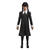 SALE Kinder-Kostm Wednesday Addams, schwarzes Kleid mit weien Motiven, Gr. 140