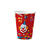 Becher, recycelbar aus Pappe, Clown 10 Stk. 0,2 ltr.