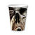 SALE Becher, recycelbar aus Pappe, Zombie, 10 Stk., 0,2 ltr.