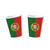 SALE Becher, recycelbar aus Pappe, Portugal 10 Stk. 0,2 ltr.