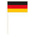 NEU Papierflaggen Deutschland mit 39 cm Stab, 12 x 21 cm, 10 Stck