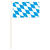 NEU Papierflaggen Bayern mit 39 cm Stab, 12 x 21 cm, 10 Stck