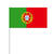 NEU Papierflaggen Portugal mit Stab, 12 x 21 cm, 10 Stück - Flagge
