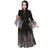 NEU Kinder-Kostm Hexenkleid Dolores, 2-tlg. Mit Haube, schwarz, Gr. 128