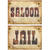 Wand-Deko Cut Out Saloon & Jail 42x30cm beidseitg - Wanddeko Saloon / Jail
