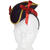 Mini-Hut Piratin mit Haarreif, schwarz-rot
