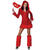 NEU Damen-Kostüm Teufelin Jennifer, Kleid mit Kapuze und Stulpen, Gr. 36-38 - Größe 36-38