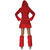 NEU Damen-Kostüm Teufelin Jennifer, Kleid mit Kapuze und Stulpen, Gr. 36-38 Bild 2