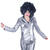 NEU Damen-Kostüm Disco-Fever-Jacke, silber, Gr. 40-42 - Größe 40-42