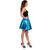 NEU Damen-Kostüm Disco-Rock, blau, Einheitsgröße Bild 3