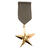 NEU Medaille Abzeichen Orden Marine / Militär Stern, ca. 6x12cm
