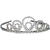 Diadem silber aus Metall