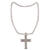 Kette mit Kreuz, silbern