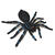 Spinne samtartig, schwarz, 20 x 18 cm
