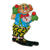 NEU Wand-Deko Clown, Jongleur, 1 Stk. ca. 47cm