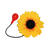 NEU Spritz-Blume fr Clown, Sonnenblume mit Spritzfunktion