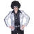 NEU Herren-Kostm Disco-Fever-Jacke, silber, Gr. 48-50