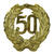 Jubil�umszahl 50, gold