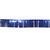 NEU Fransengirlande / Lamettagirlande 3m breit mit 25cm Fransen, metallic-blau - Blau