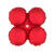 SALE Folienballons 4er, rund, rot, 10 Stk., 43cm