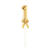 NEU Kuchen / Cake-Topper Mini Ziffer am Stab, 9 cm, Zahl 1, gold, Stab ca. 15cm - Zahl 1