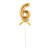 NEU Kuchen / Cake-Topper Mini Ziffer am Stab, 9 cm, Zahl 6, gold, Stab ca. 15cm - Zahl 6