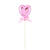 NEU Cake-Topper Mini-Herz, pink, ca. 21cm