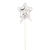 NEU Cake-Topper Mini Stern am Stab, silber - Stern