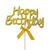 NEU Kuchen / Cake-Topper Happy Birthday, gold, 20 x 12 cm - Happy Birthday