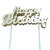 NEU Geburtstagskerze Happy Birthday mit zwei Stben, 8 x 4 cm, Gold - Happy Birthday