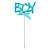 NEU Cake-Topper Boy, blau, ca. 9cm mit 17cm Stbchen