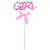 NEU Cake-Topper Girl, rosa, ca. 9cm mit 17cm Stbchen