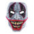 NEU Hartplastik-Halbmaske Halloween-Clown mit LED