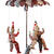 Dekofigur Karussell mit 3 Clowns, Animatronik mit Bewegung und Sound, ca. 130x130x220cm Bild 2