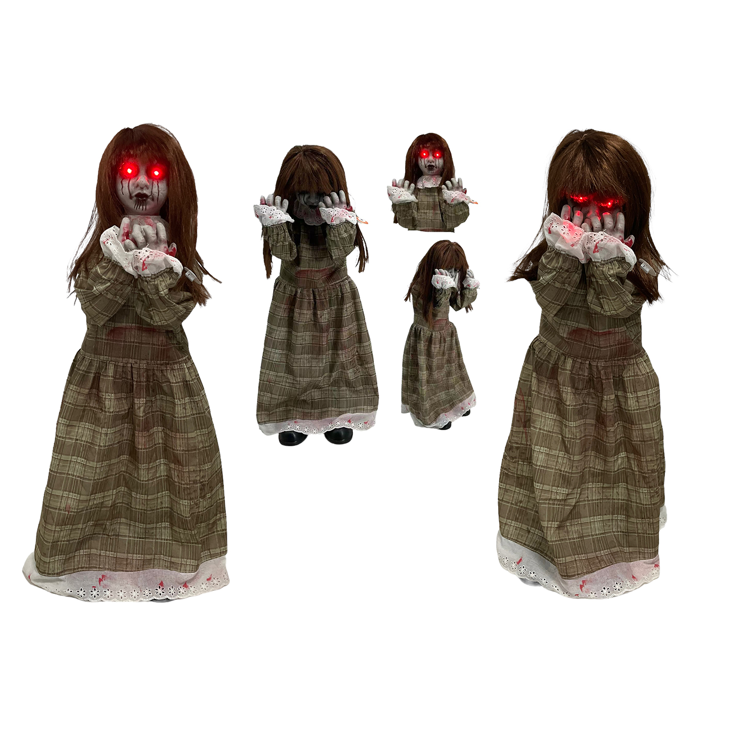 NEU Halloween-Deko-Figur Schreckhafter Charly, mit Licht, Sound und Bewegung, ca. 90cm Bild 2