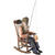 Dekofigur Rocking Fisherman, Animatronik mit Bewegung, Sound und Licht, ca. 67x95x185cm