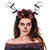 Diadem Waldelfe mit Rosen, �sten und Flederm�usen