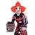 Dekofigur Clown Animatronik mit Bewegung, Sound und Licht, ca. 175cm