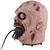 Dekofigur Zombie-Kopf mit Ratte, Animatronik mit Bewegung, Sound und Licht, ca. 18x20x25cm Bild 2
