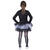 NEU Kinder-Kostüm Skelett-Kleid Suzy, mit Knochenaufdruck und Tüllrock, Gr. 128 Bild 3