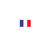 Fahne Frankreich aus Papier, 12x24 cm