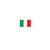 Fahne Italien aus Papier, 12x24 cm