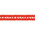 Girlande, 16cm x 16cm, 4 m lang, rot