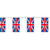 Fahnenkette Großbritannien Flagge, 10 m