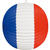 Lampion Frankreich rot-wei-blau,  26 cm