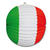 Lampion Italien grn-wei-rot,  26 cm