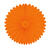 Deko-F�cher / Rosette, ca. � 60 cm, schwer entflammbar, Orange - Orange
