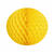 Wabenball ca. 30 cm, schwer entflammbar, gelb - Gelb