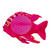 Wabenball pinker Fisch, 28 x 40 cm